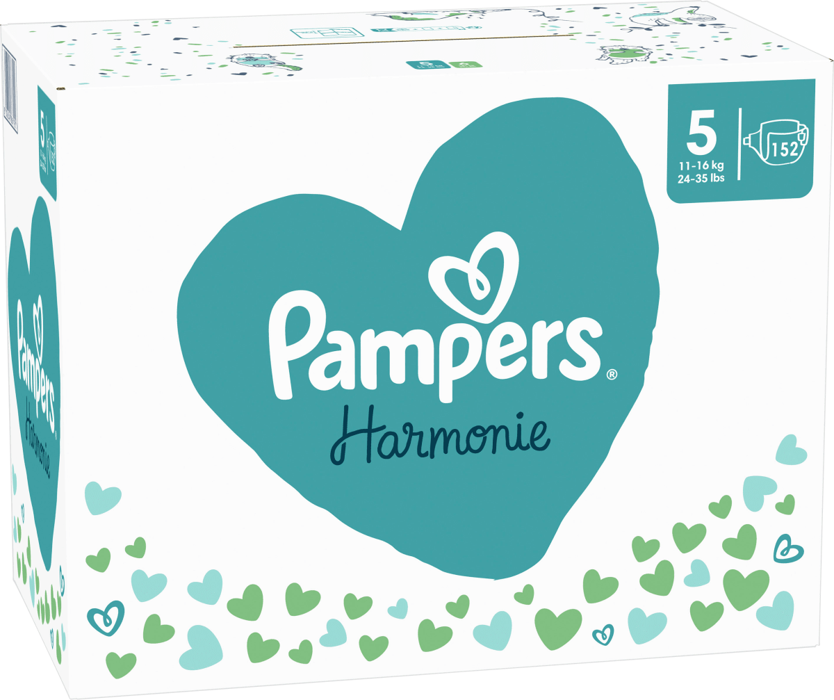 Windeln Harmonie Gr.5 Junior (11-16 kg), Monatsbox, 152 St