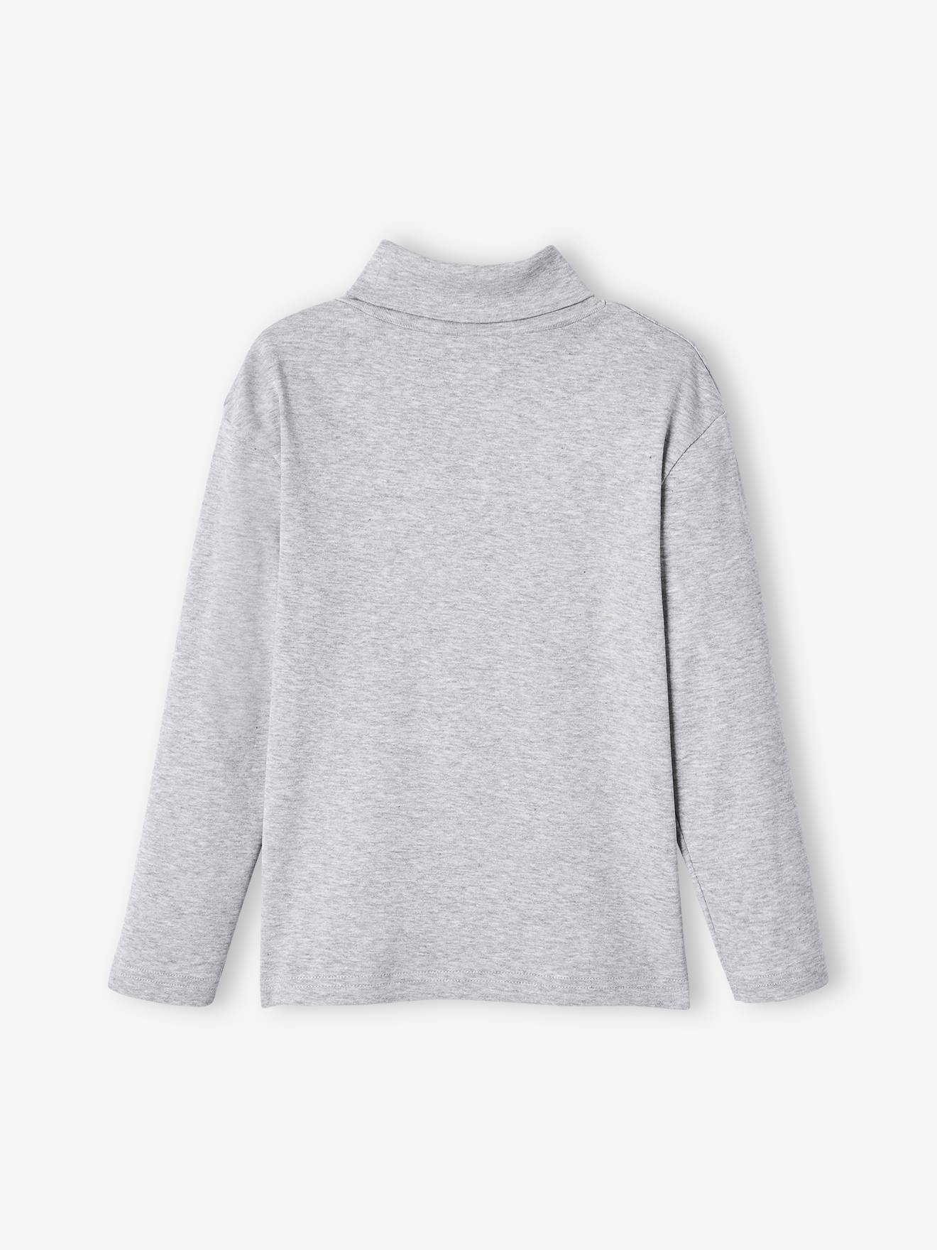 Vertbaudet 3er-Pack Jungen Rollkragenshirts BASIC Oeko-Tex - pack hellgrau meliert
