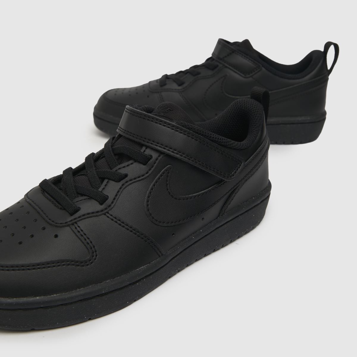 Nike svarta Court Borough låga Recraft juniorsneakers