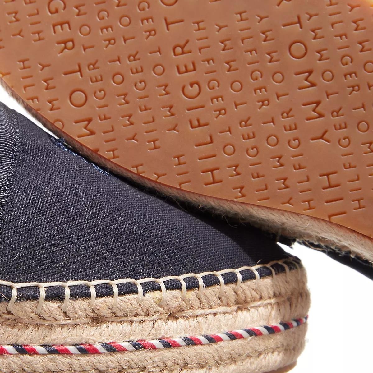 TOMMY HILFIGER Komfort Slipper blau Espadrille
