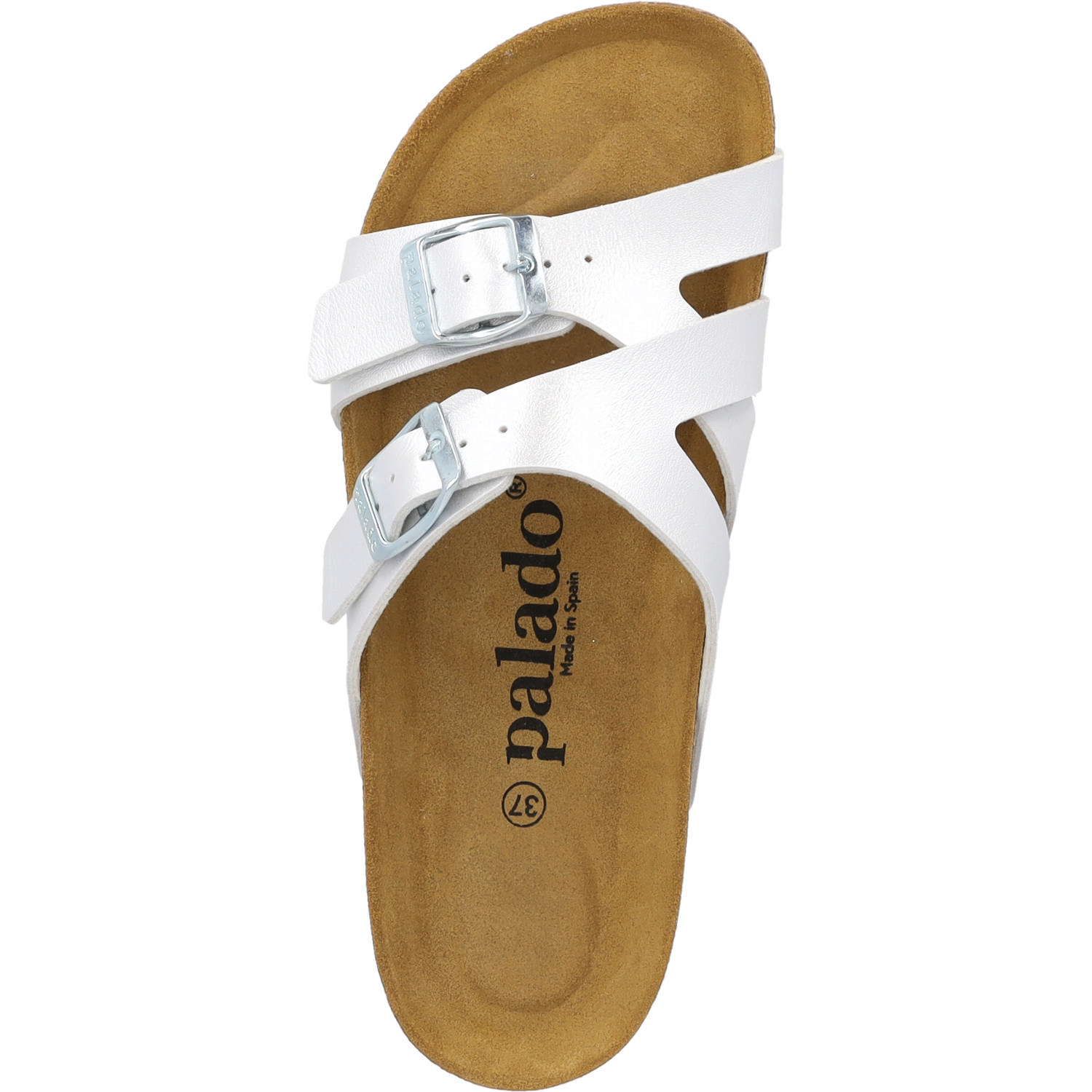 Palado Arrila PL, Pantoletten, Damen, Weiß Metallic