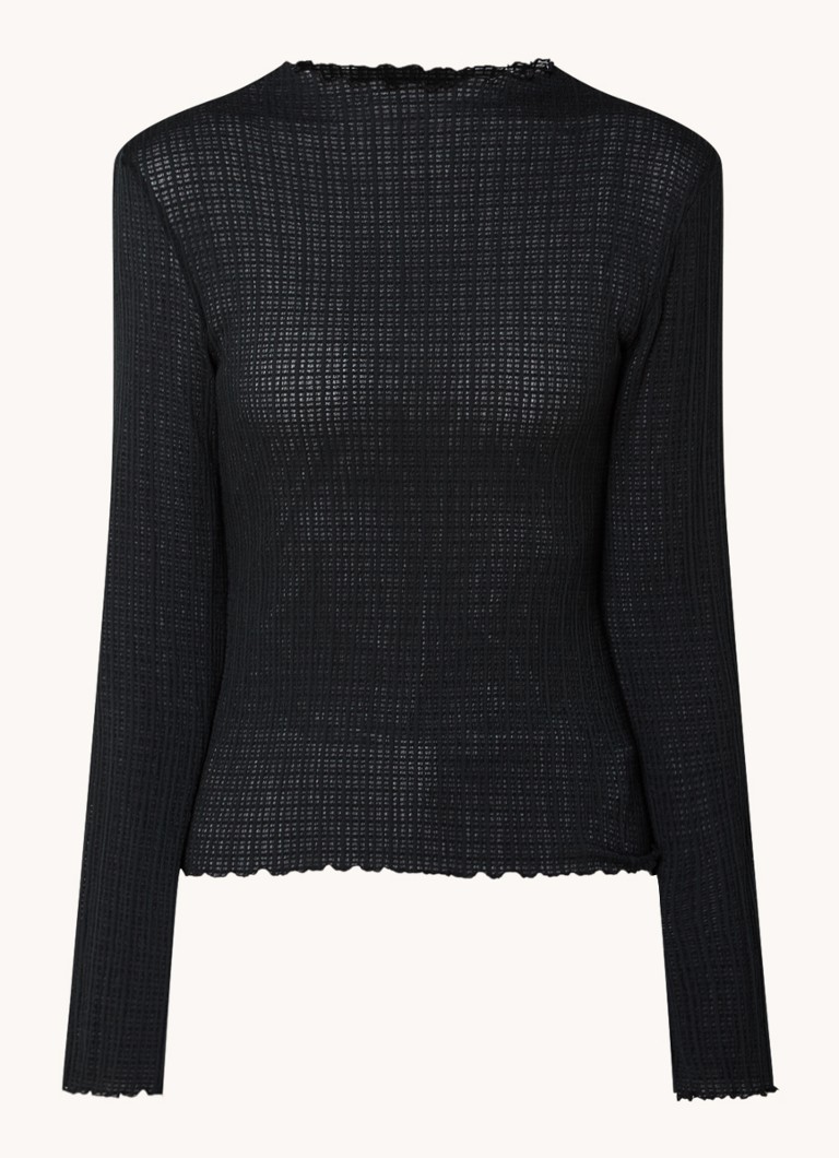 Modström Lacey semi-transparent top with texture