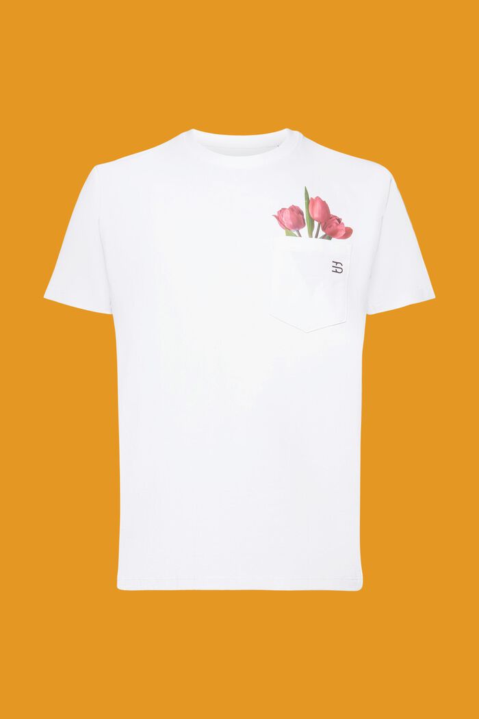 Jersey-T-Shirt mit Print , 100% Baumwolle