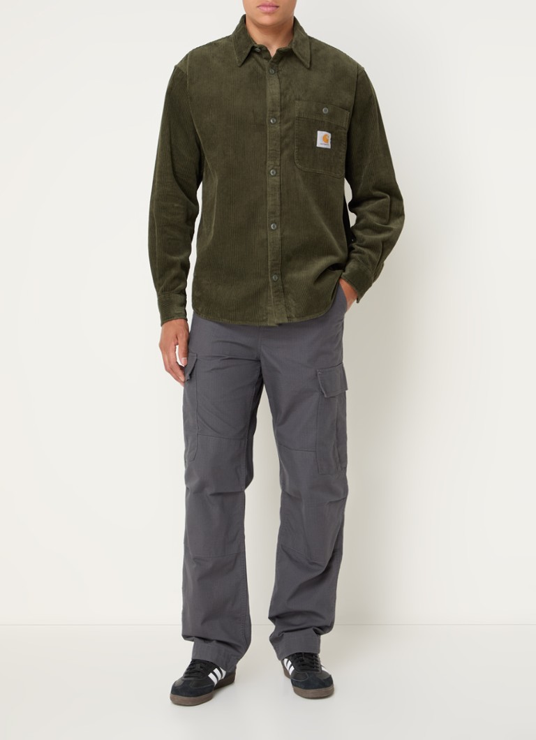 Carhartt WIP Flint regular fit corduroy shirt with chest pockets