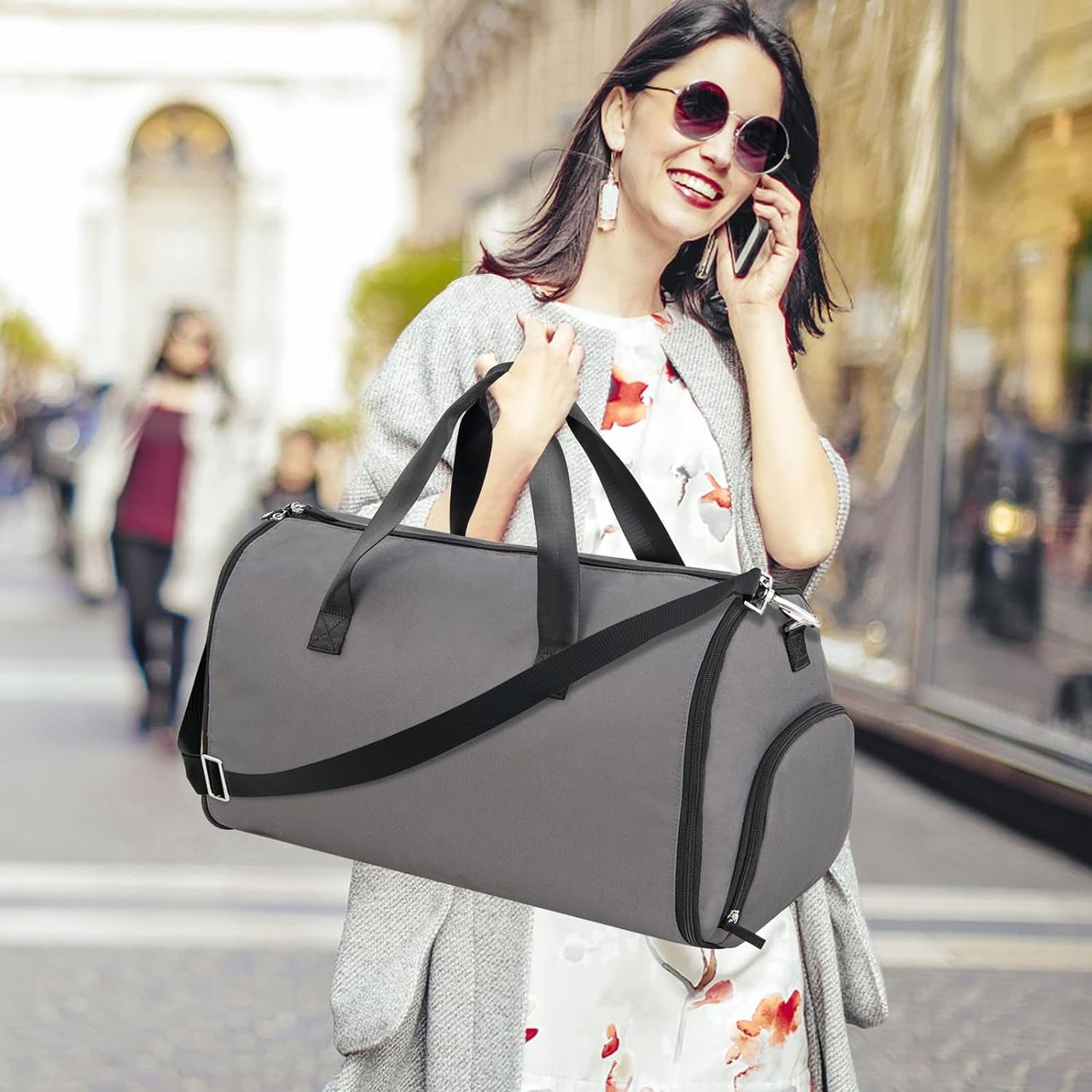 Costway 2-in-1 Handgepäcktasche & Kleiderhängetasche