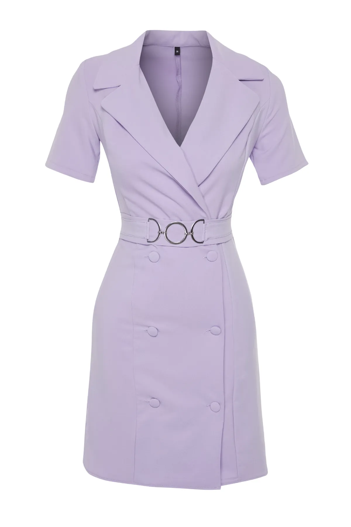 Trendyol Collection  Lila gewebtes Midikleid TWOSS22EL2251