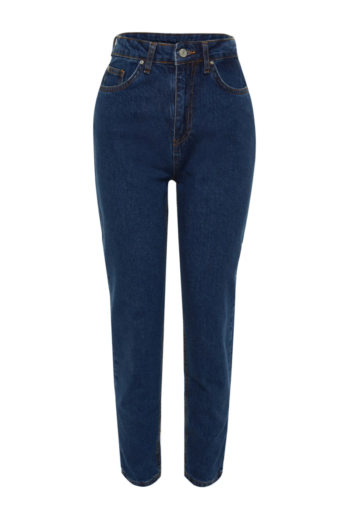 Trendyol Collection  Marineblaue Mom-Jeans mit hoher Taille TWOSS20JE0108