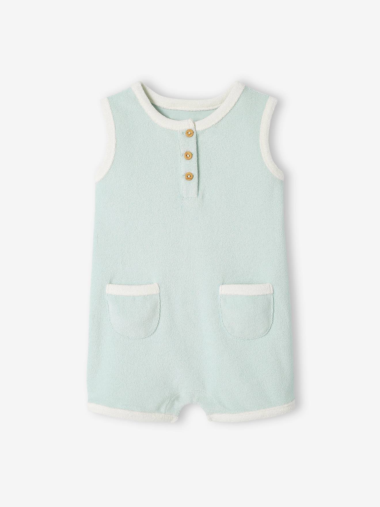 Vertbaudet Baby Kurzoverall - mintgrün