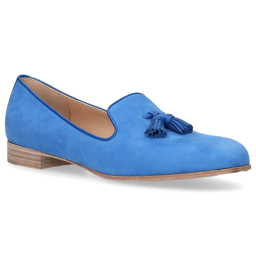 Gianvito Rossi - Slipper G20958 Veloursleder - blau