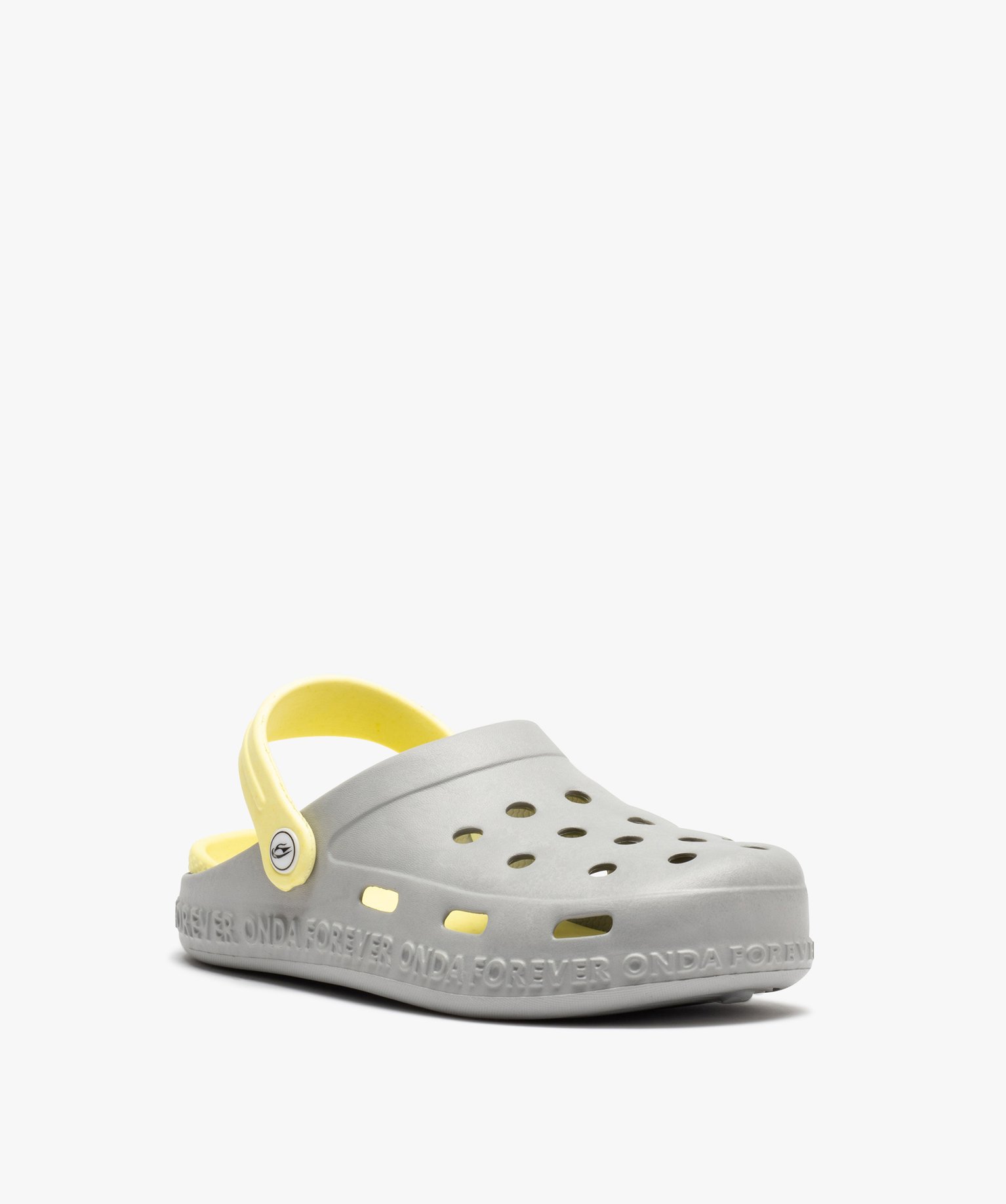 Mules de piscine Garçon style sabot et bicolores gris | GEMO