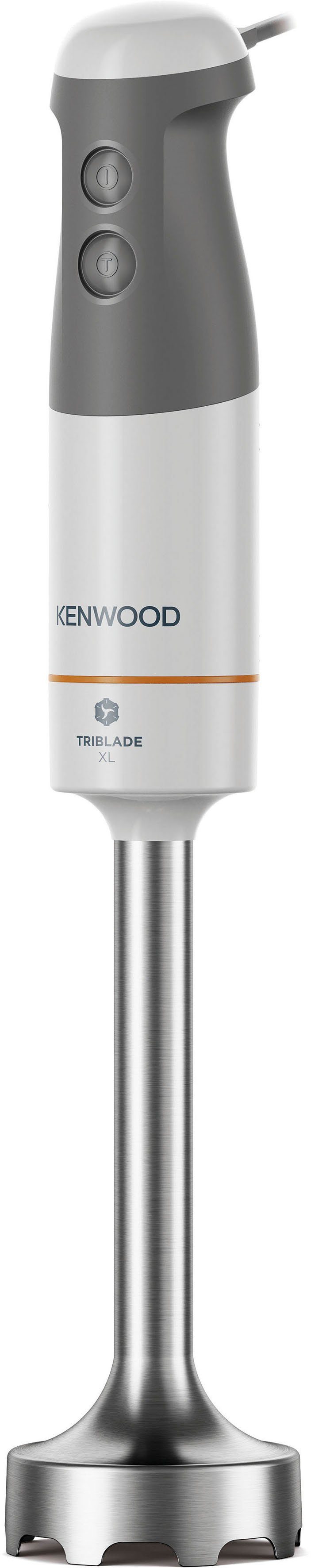 KENWOOD Stabmixer HBM40.306WH, 850 W, Triblade XL, 850 Watt, inkl. 4-teiliges Zubehör Set
