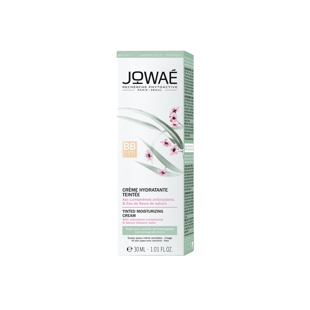 Jowae Crème hydratante teintée claire 30ml à l'Eau de fleurs de sakura Soin jour