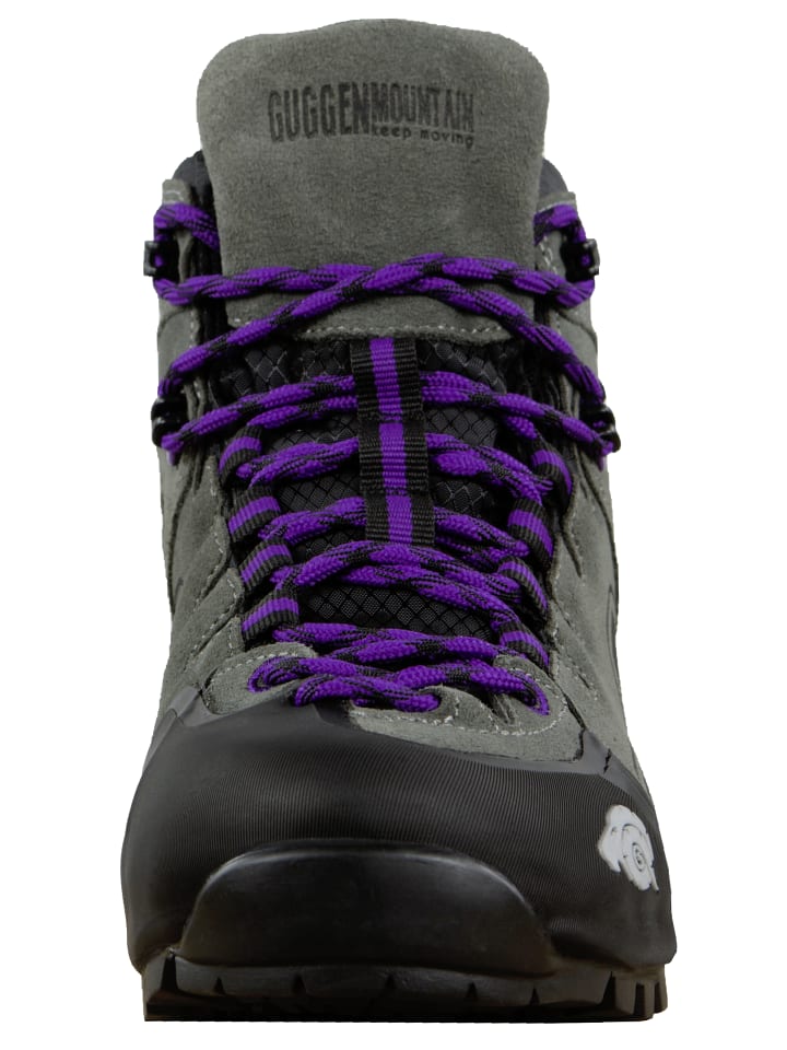 GUGGEN MOUNTAIN Wanderstiefel Widder in Grau-Lila günstig kaufen