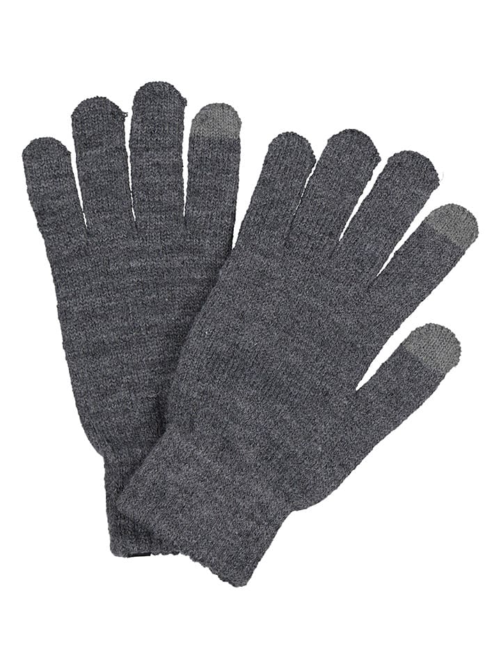 Jack & Jones 2tlg. Set: Beanie und Handschuhe in Grau günstig kaufen onesize