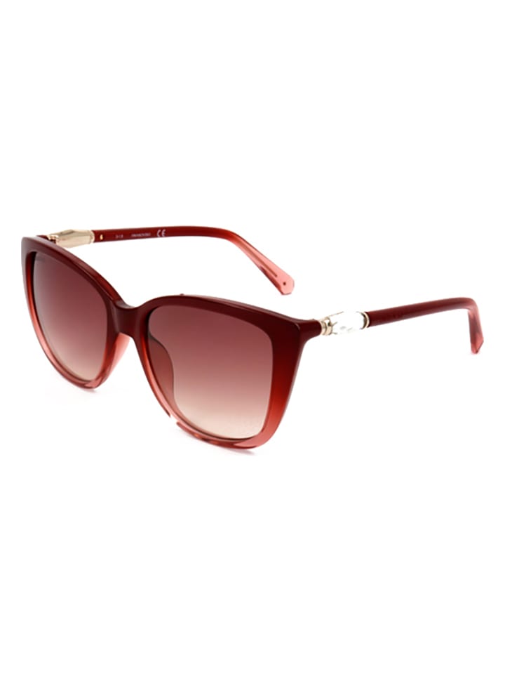 Swarovski Damen-Sonnenbrille in Rot günstig kaufen 54