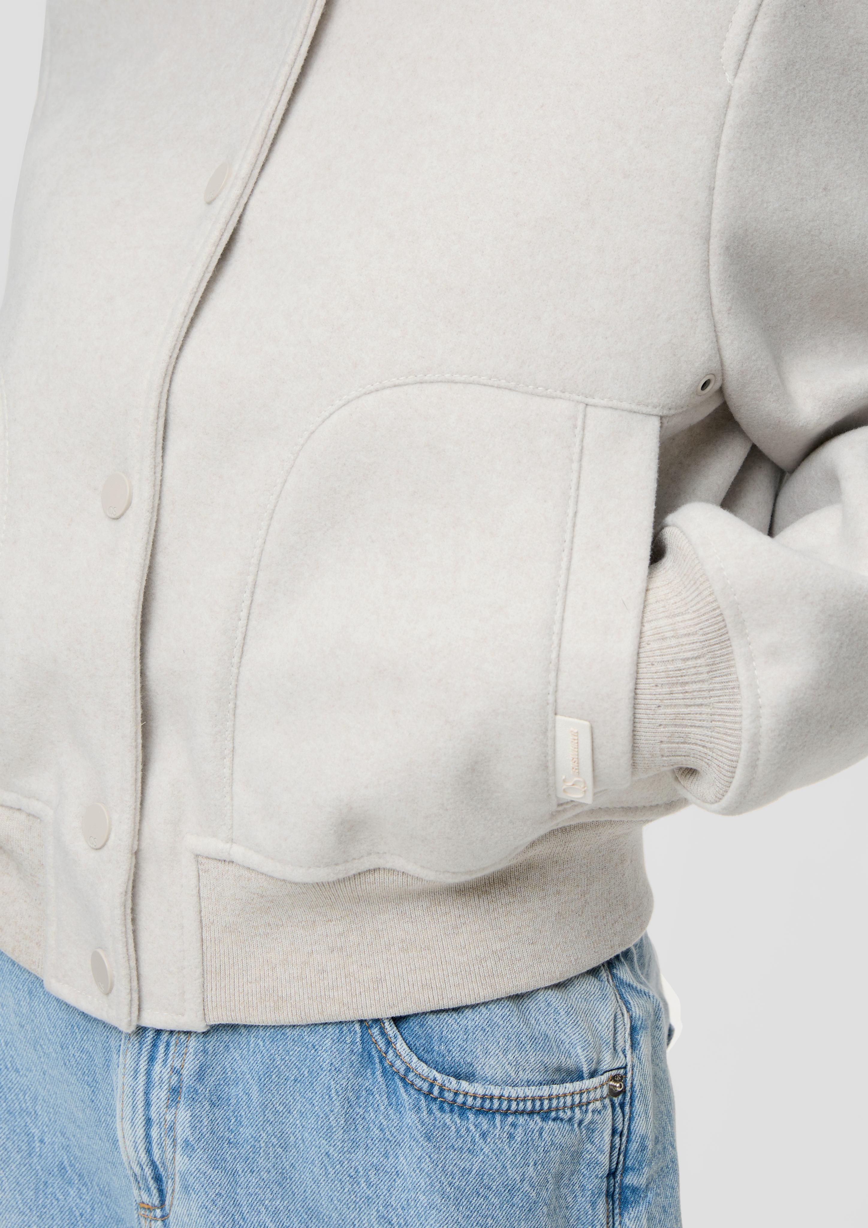 Collegejacke in Woll-Optik  2140314-02W0