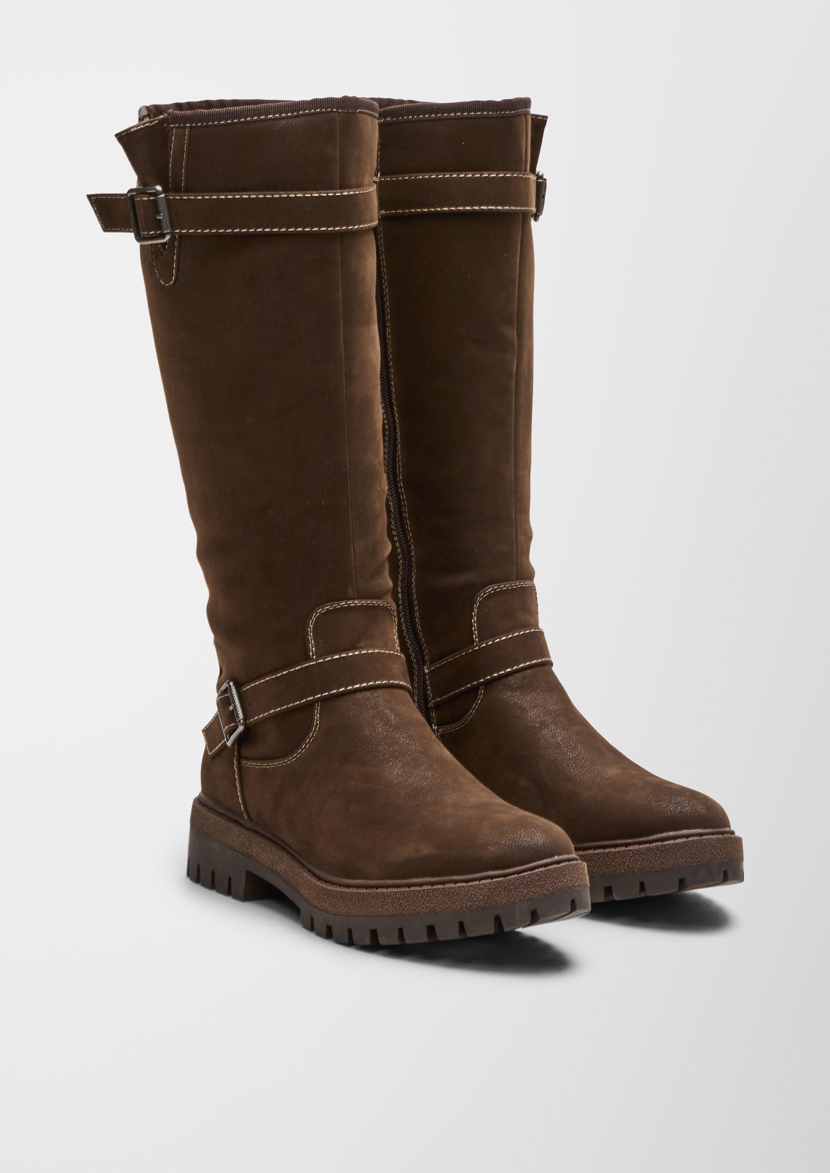 Stiefel in Veloursleder-Optik  6006587-302