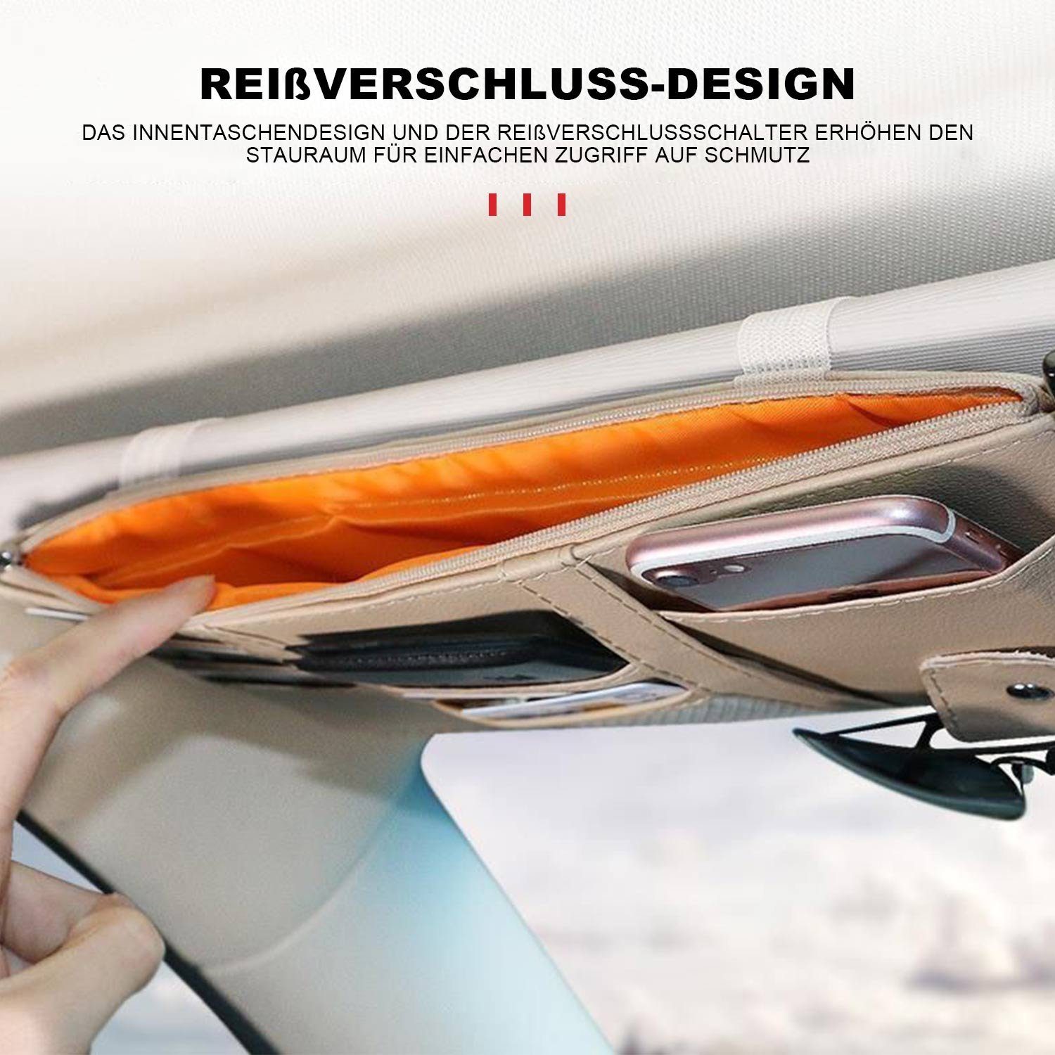 MAGICSHE Aufbewahrungstasche Multifunktionale Aufbewahrungstasche für Auto Sonnenblende (1-tlg)