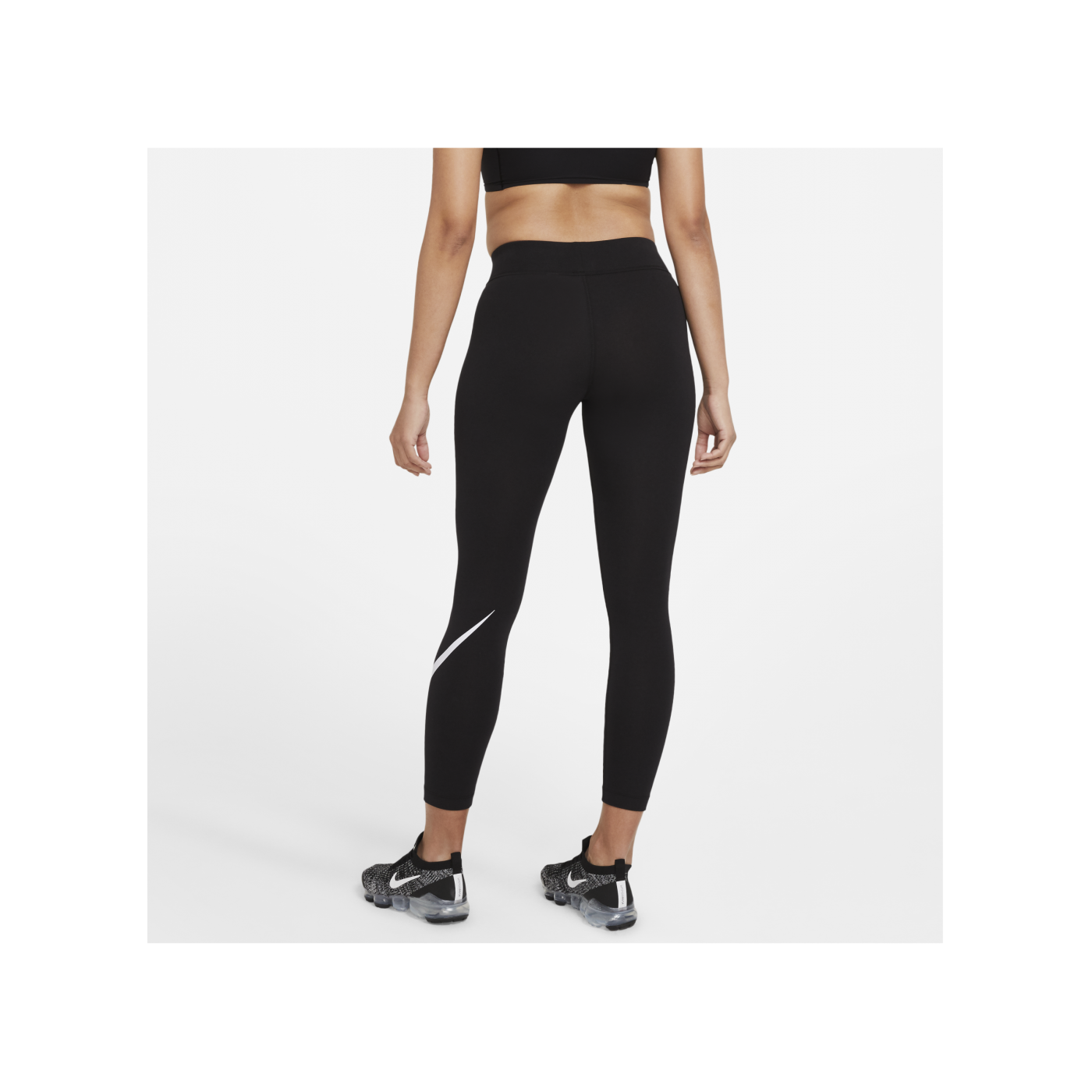 Nike Essentials Swoosh Leggings Damen Schwarz F010