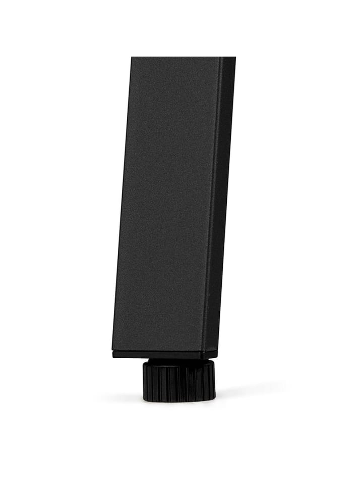 KADIMA DESIGN Schreibtisch 140x140 cm Besprechungstisch, Metallbeine in Braun-Schwarz günstig kaufen