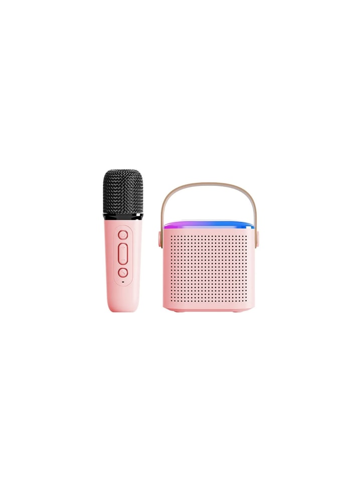 COFI 1453 Y1 Bluetooth Lautsprecher LED Karaoke Anlage mit Mikrofon 6W in Pink günstig kaufen onesize