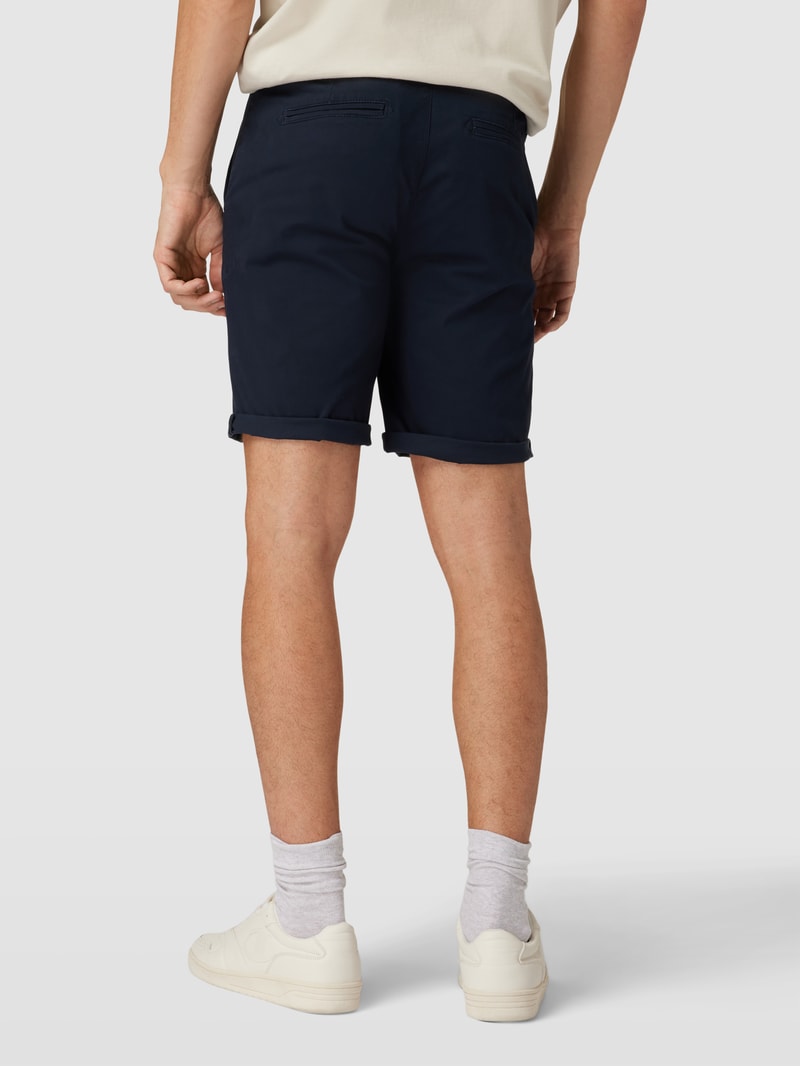 Chinoshorts inklusive Gürtel Modell 'Mike' in dunkelblau