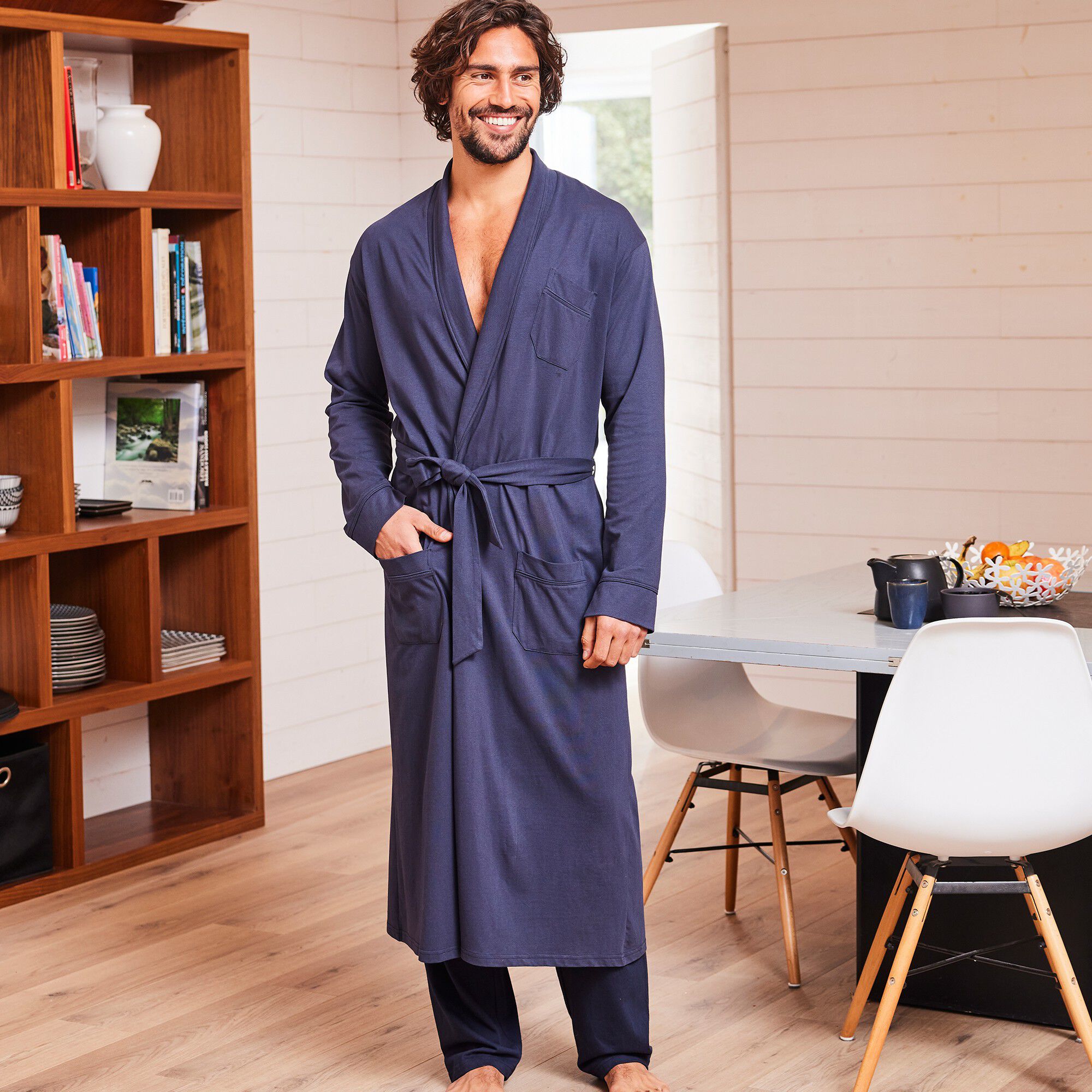 Robe de chambre unie