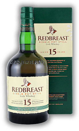 Redbreast 15 Years Single Pot Still Redbreast 15 Years Single Pot Still Voller Duft und Aroma. Er profitiert von einem starken Beitrag von Destillaten die in Oloroso Sherryfässern reiften und ihm den typischen Weihnachtskuchen-Charakter verleihen. Al