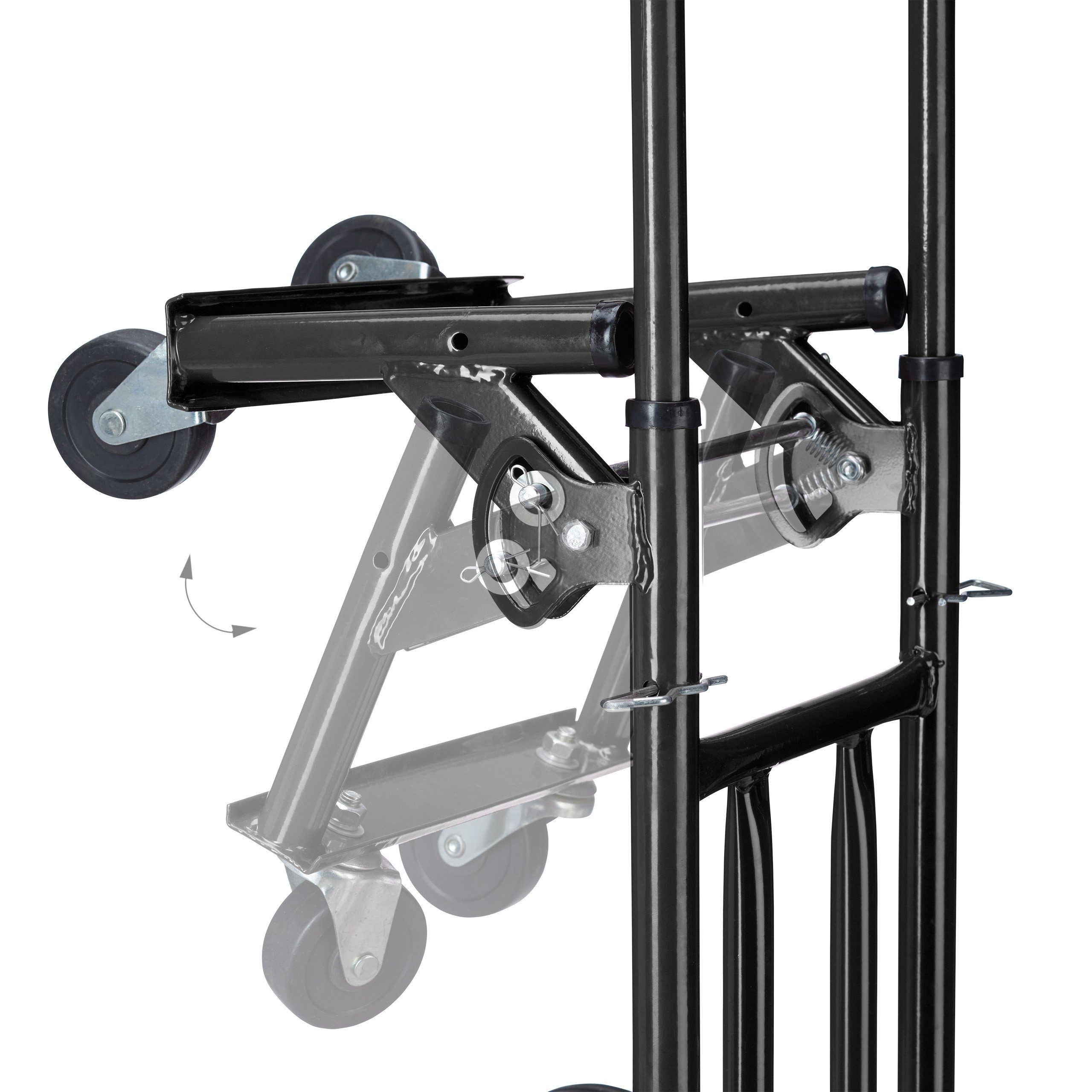 relaxdays Treppensackkarre Sackkarre Treppensteiger schwarz
