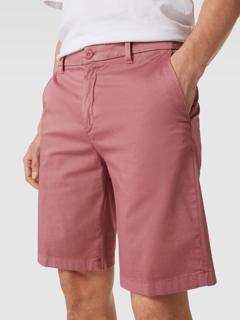 Bermudas mit seitlichen Eingrifftaschen in pink