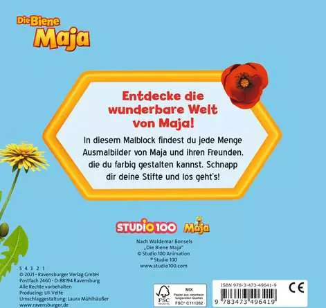 Die Biene Maja: Mein Malblock