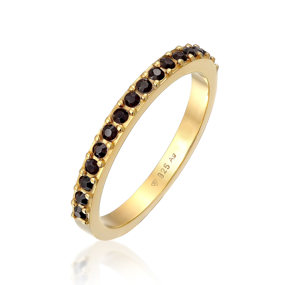 Elli Elli Bague Bracelet femme Memoire avec cristaux en argent sterling 925 Bague