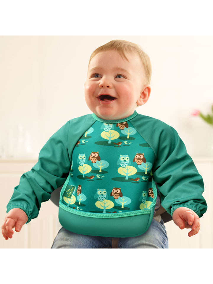 Bibetta Lätzchen mit Raglanärmeln Neopren-Lätzchen Eulen günstig kaufen onesize