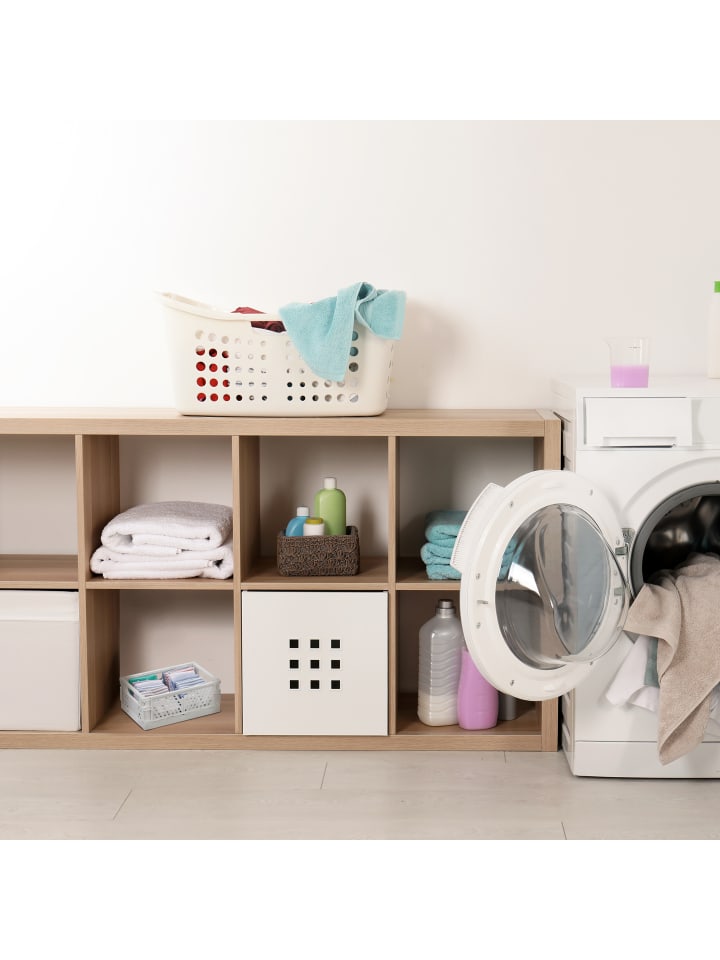relaxdays 2 x Klappbox in Grau - (B)25 x (H)10 x (T)16,5 cm günstig kaufen onesize