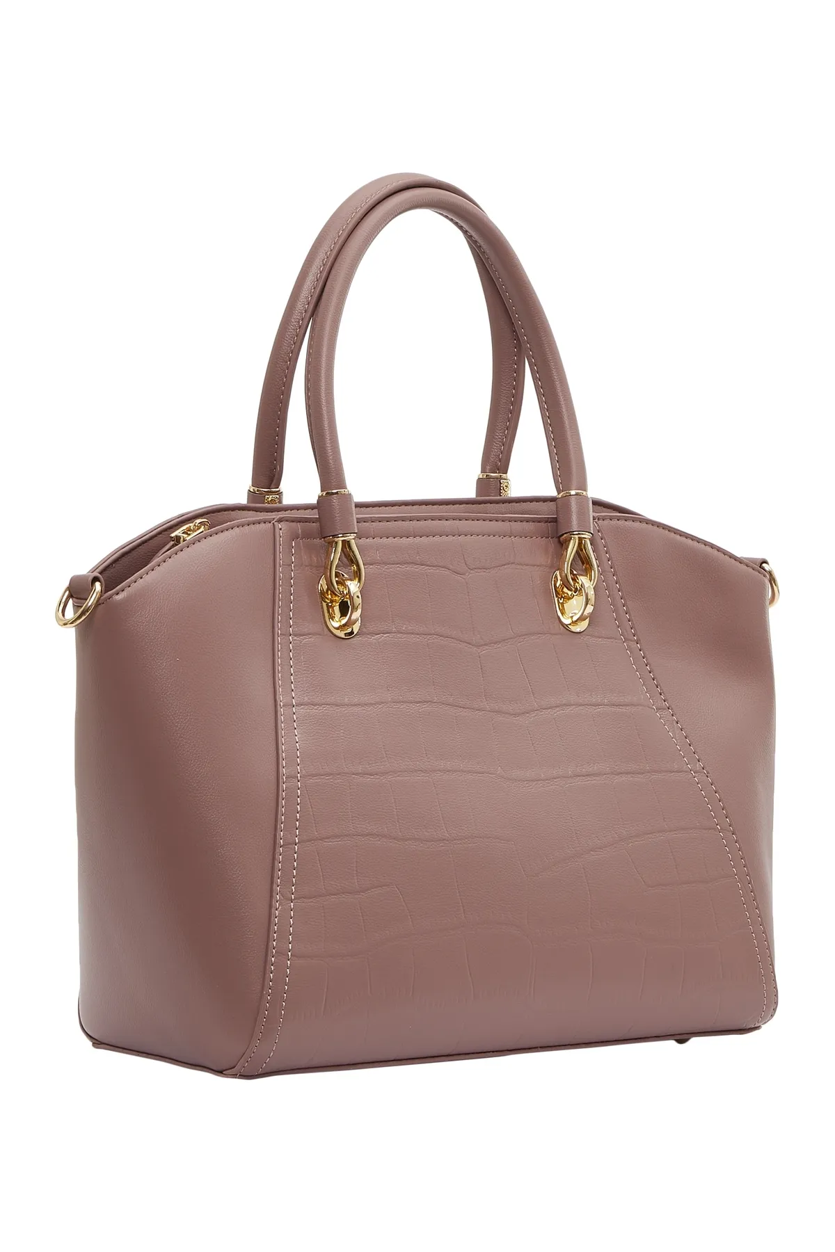 USHA  Handtasche - Rosa - Unifarben