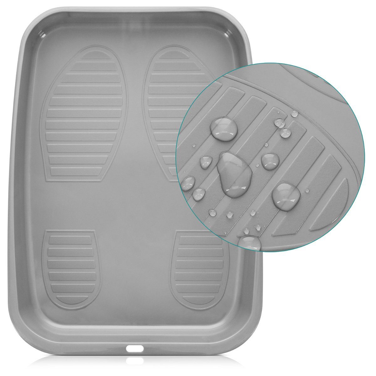 Navaris Schuhabtropfschale Schuhablage Set, 6-teilig, stapelbar, für Garderobe/Schuhregal