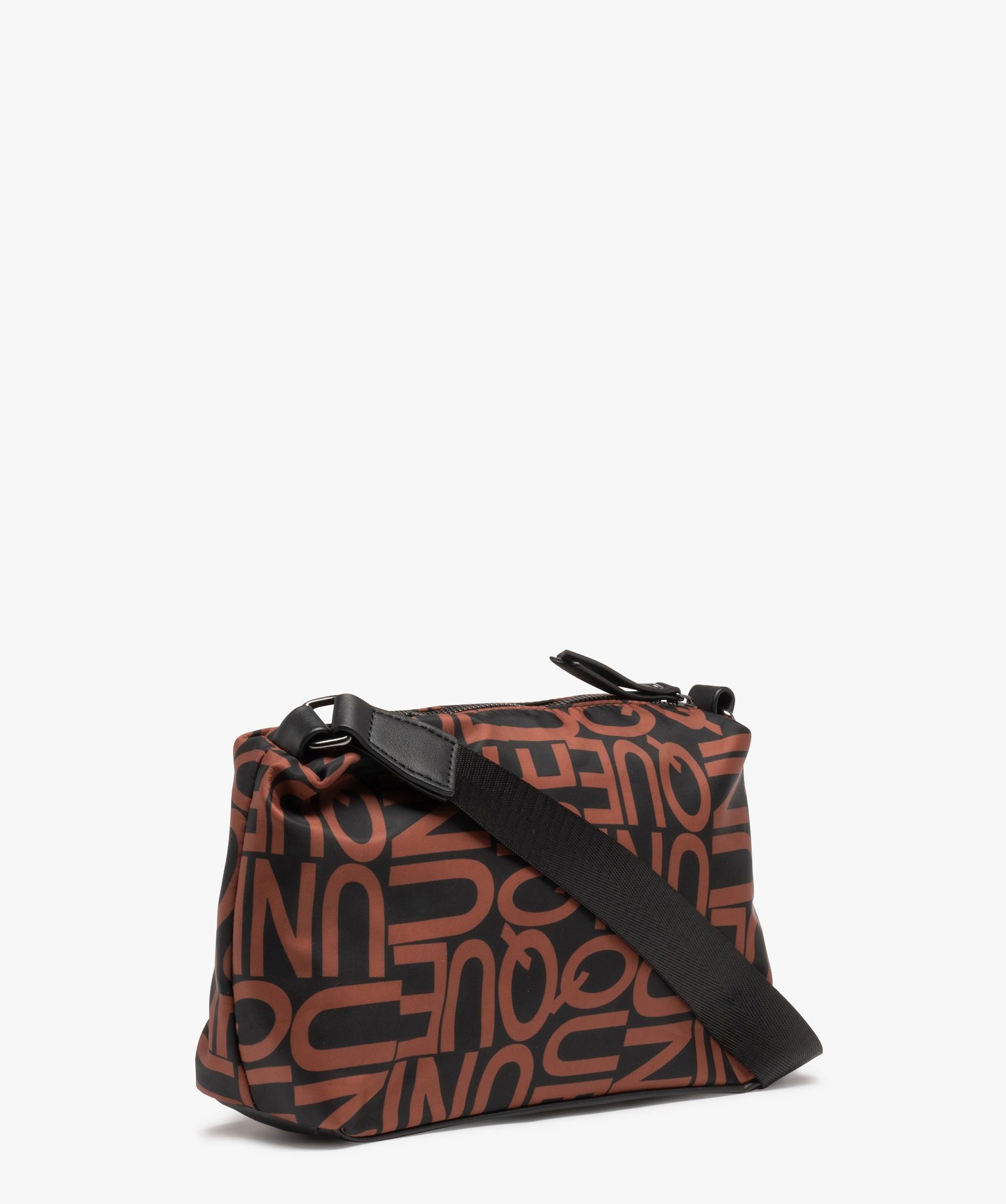 Sac en toile imprimée femme noir | GEMO