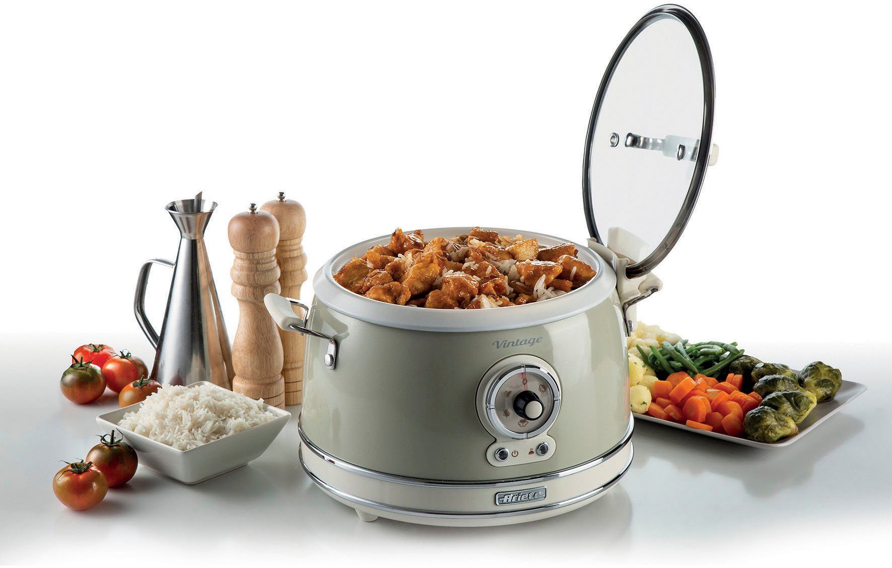 Ariete Multikocher 2904CR, 650 W, 3 l Schüssel