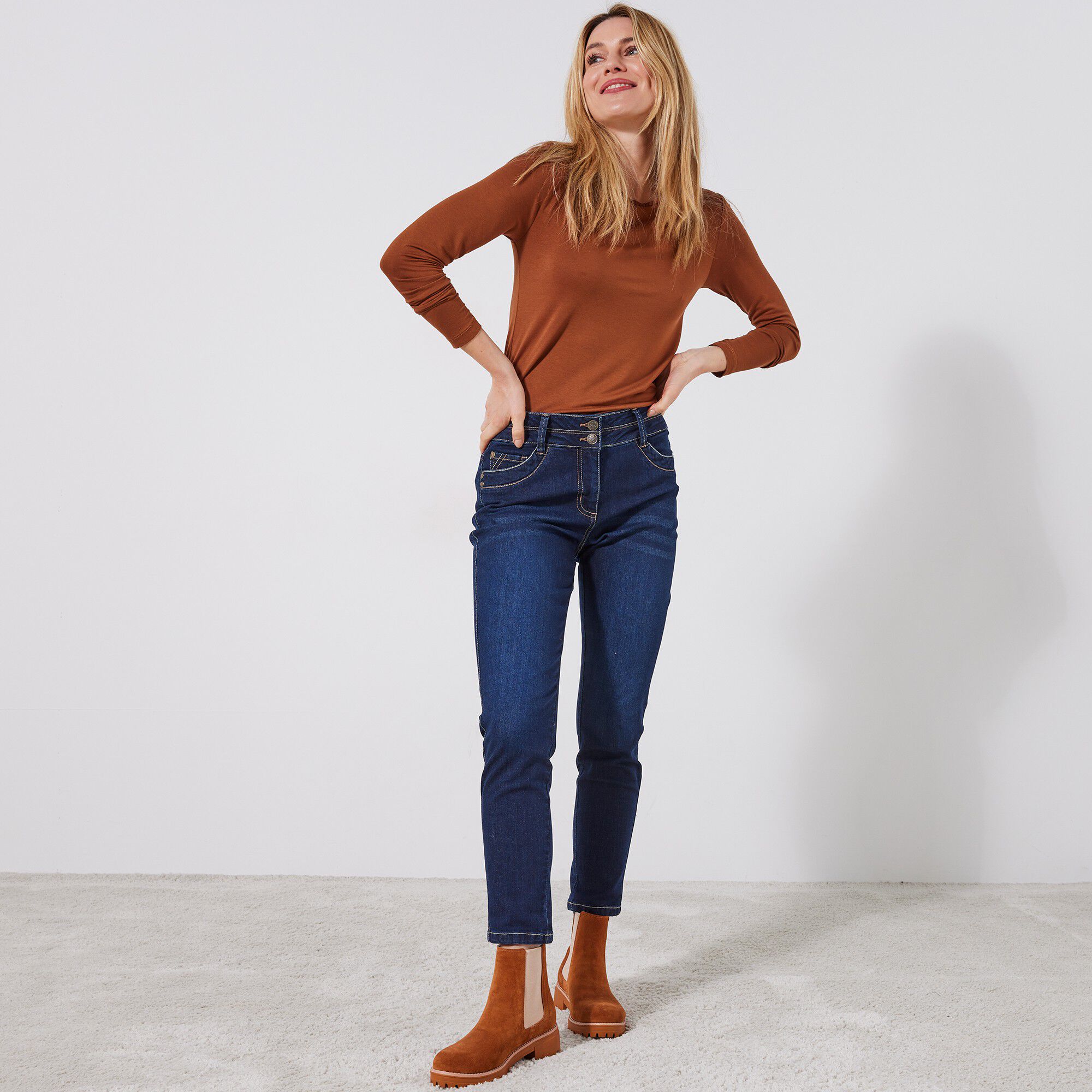 Jean 7/8ème fuselé stretch