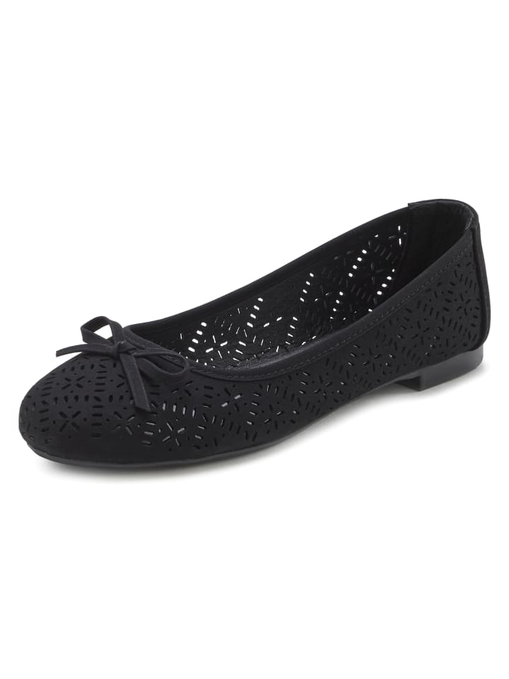 LASCANA Ballerina in schwarz günstig kaufen