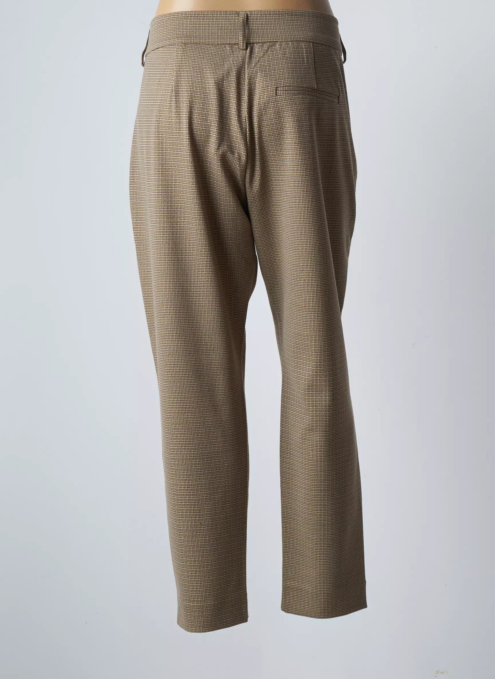 Cream Pantalons Slim Femme couleur marron