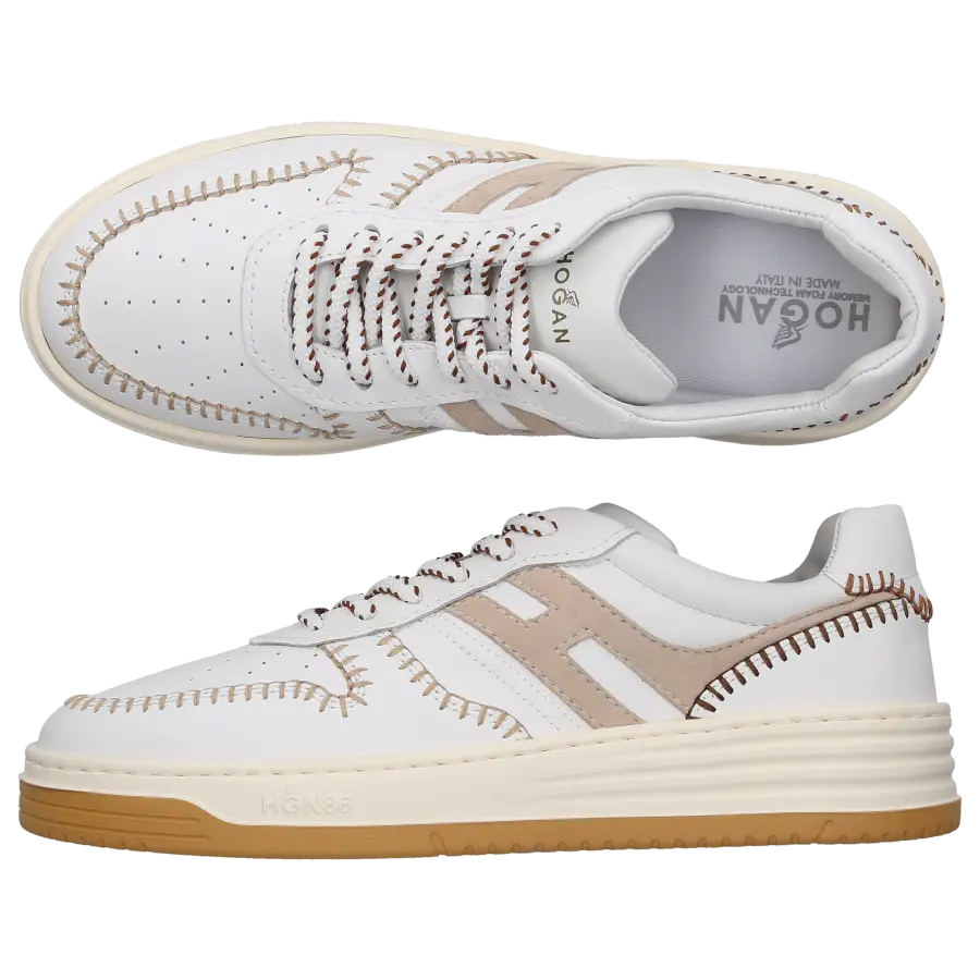 Hogan - Sneaker low H630 Kalbsleder - beige