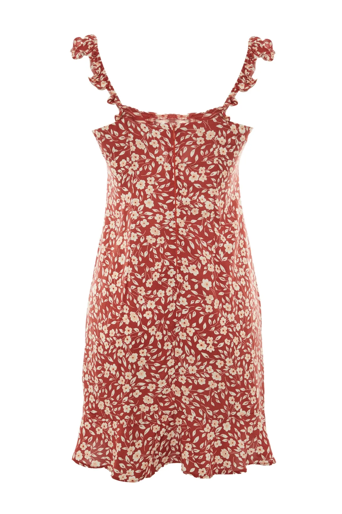 Trendyol Collection  Tile Petite gewebtes Kleid mit Blumenmuster und Trägern TWOSS22EL00098