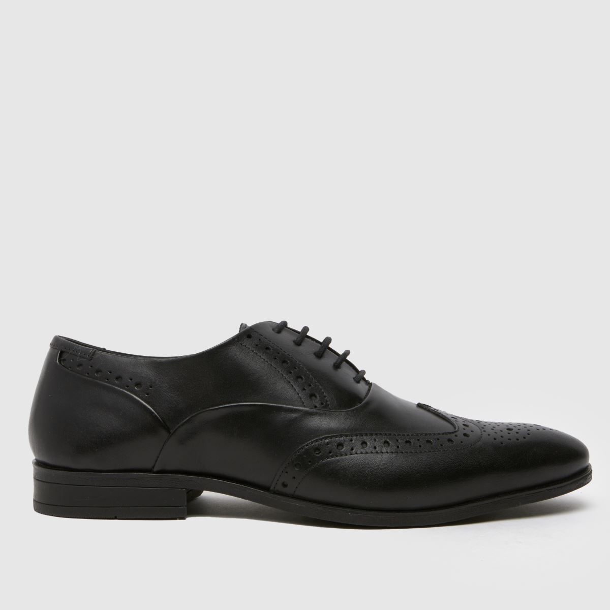 Schuh Row bőr brogue cipők fekete színben