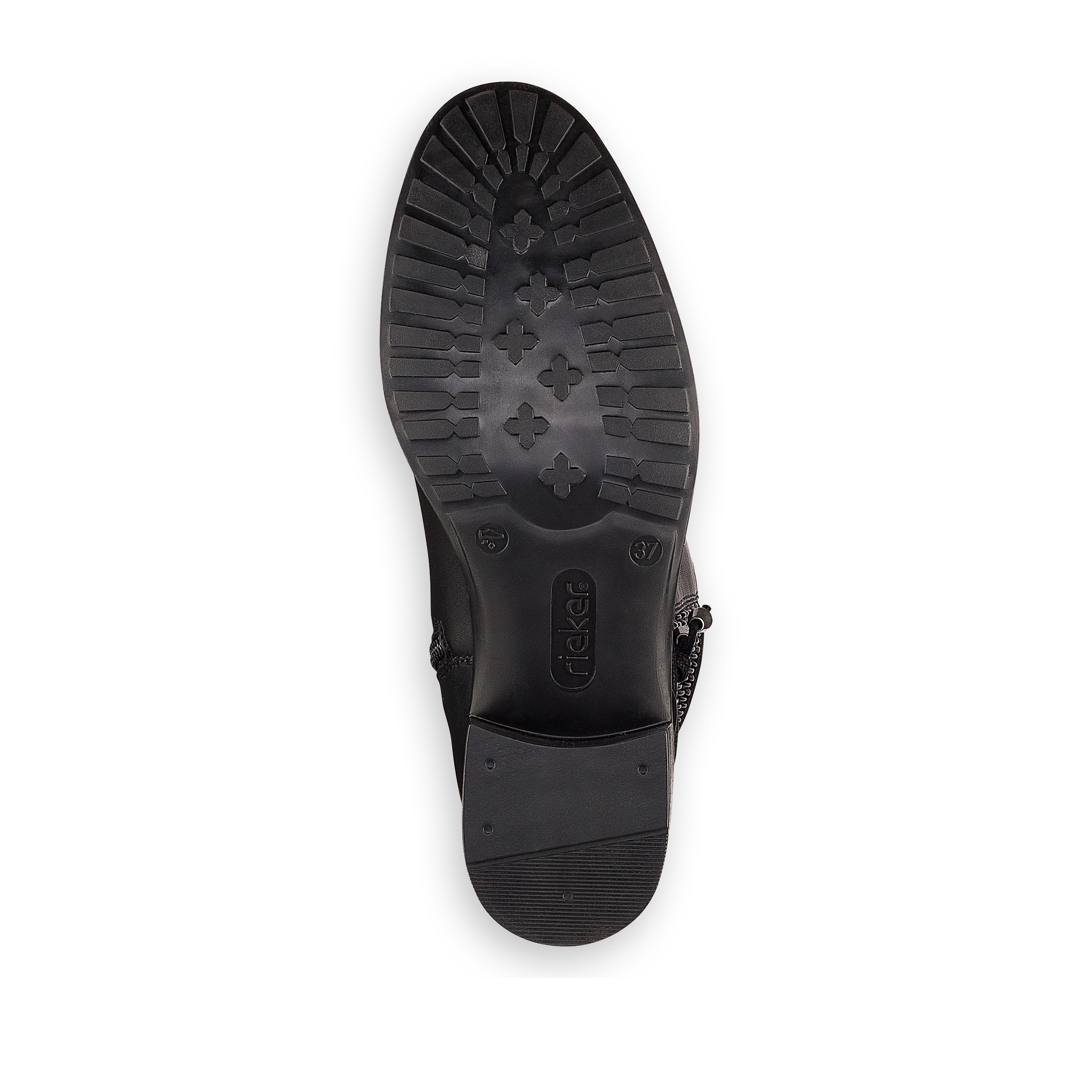Rieker Damen Hochschaftstiefel tiefschwarz