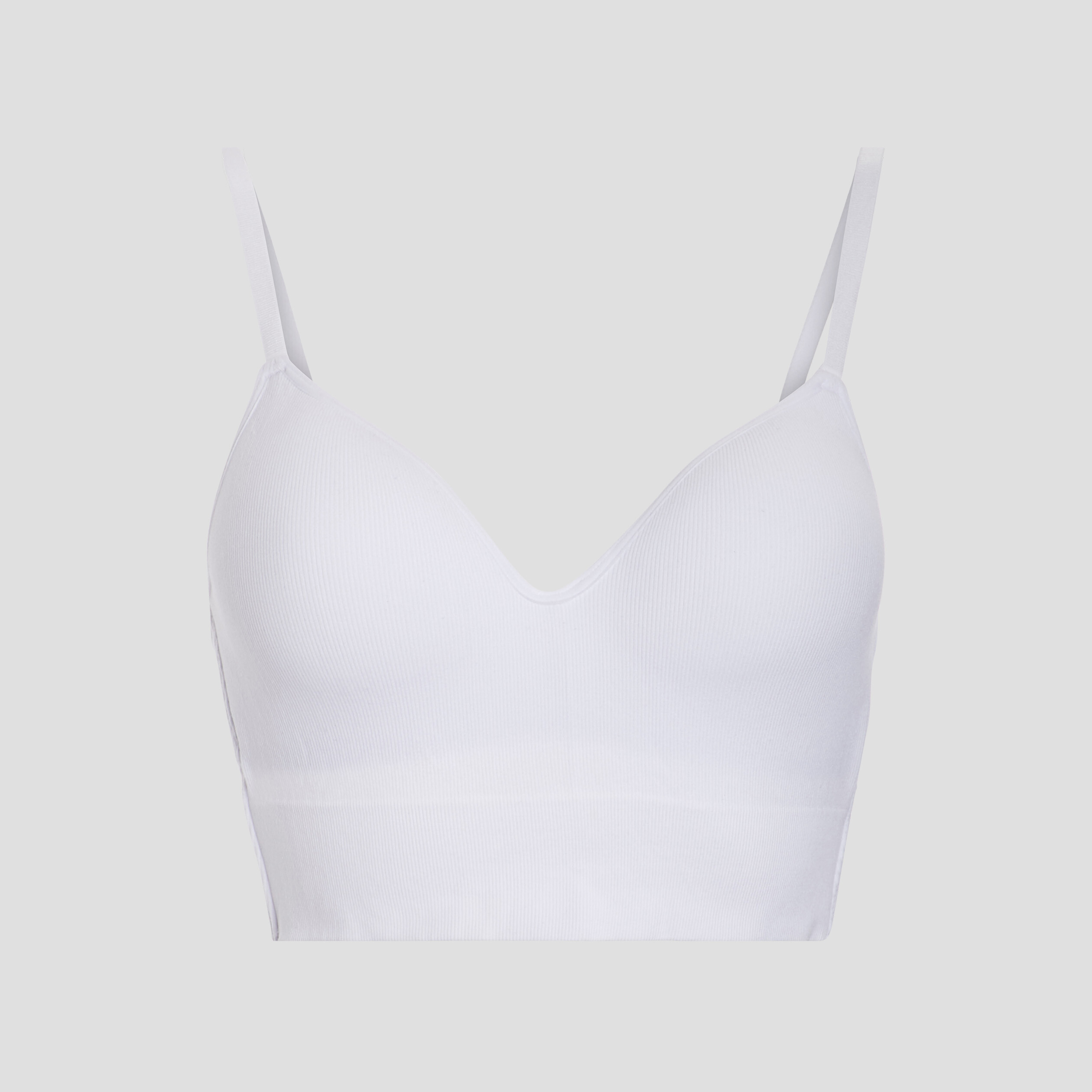 Brassière microfibre à coque blanc femme | La Halle
