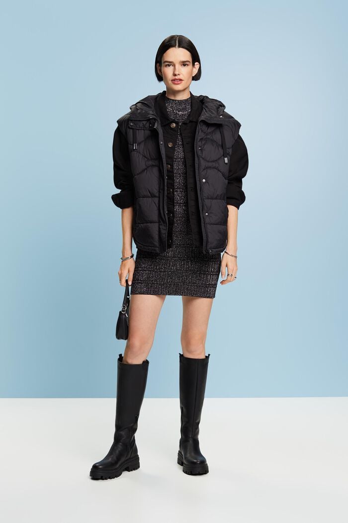 Strick-Minikleid im Glitzer-Look