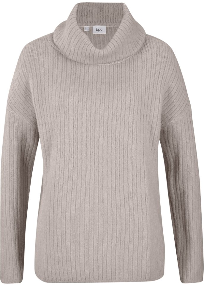 Oversize Pullover mit weitem Kragen
