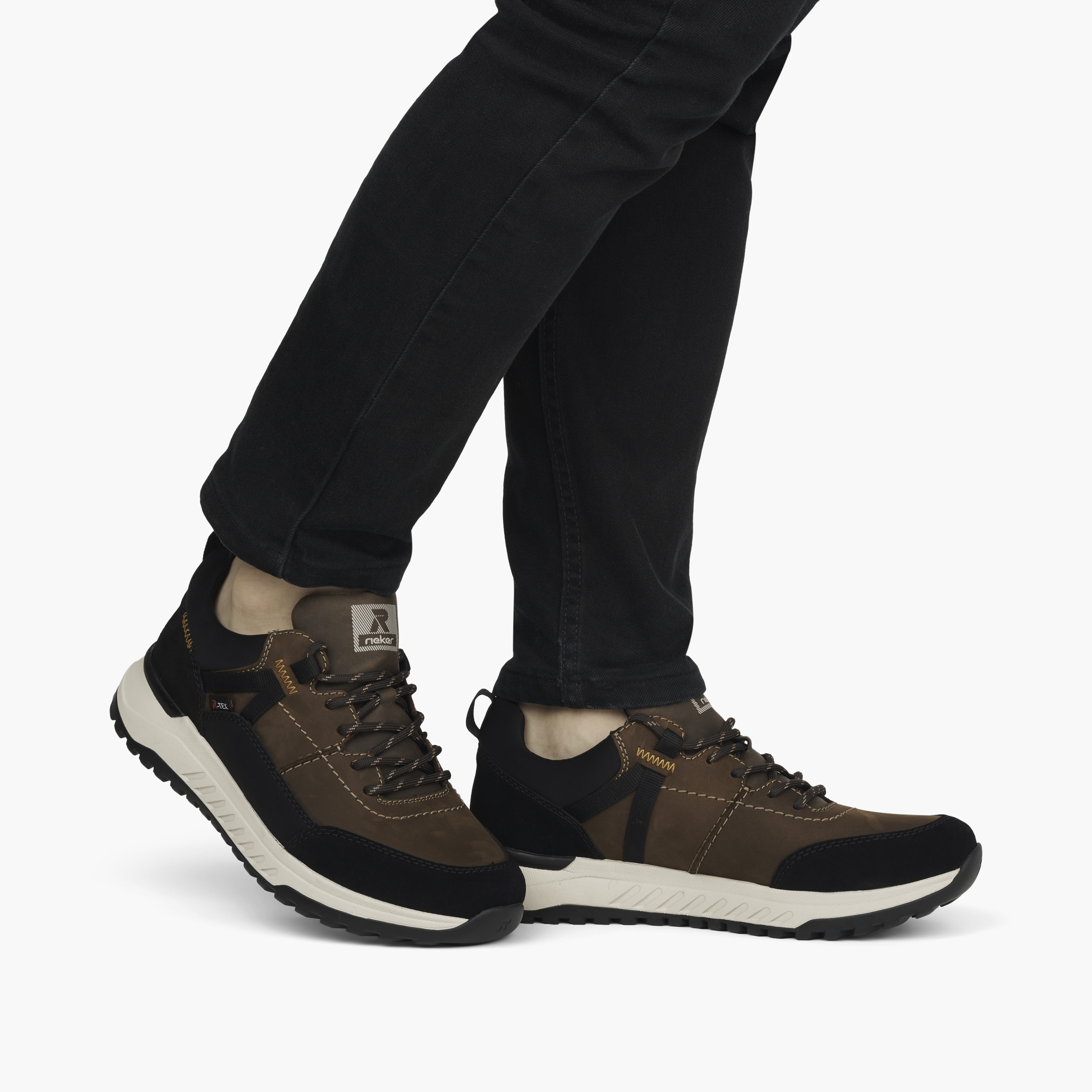 Rieker Herren Sneaker Low nut-brown black