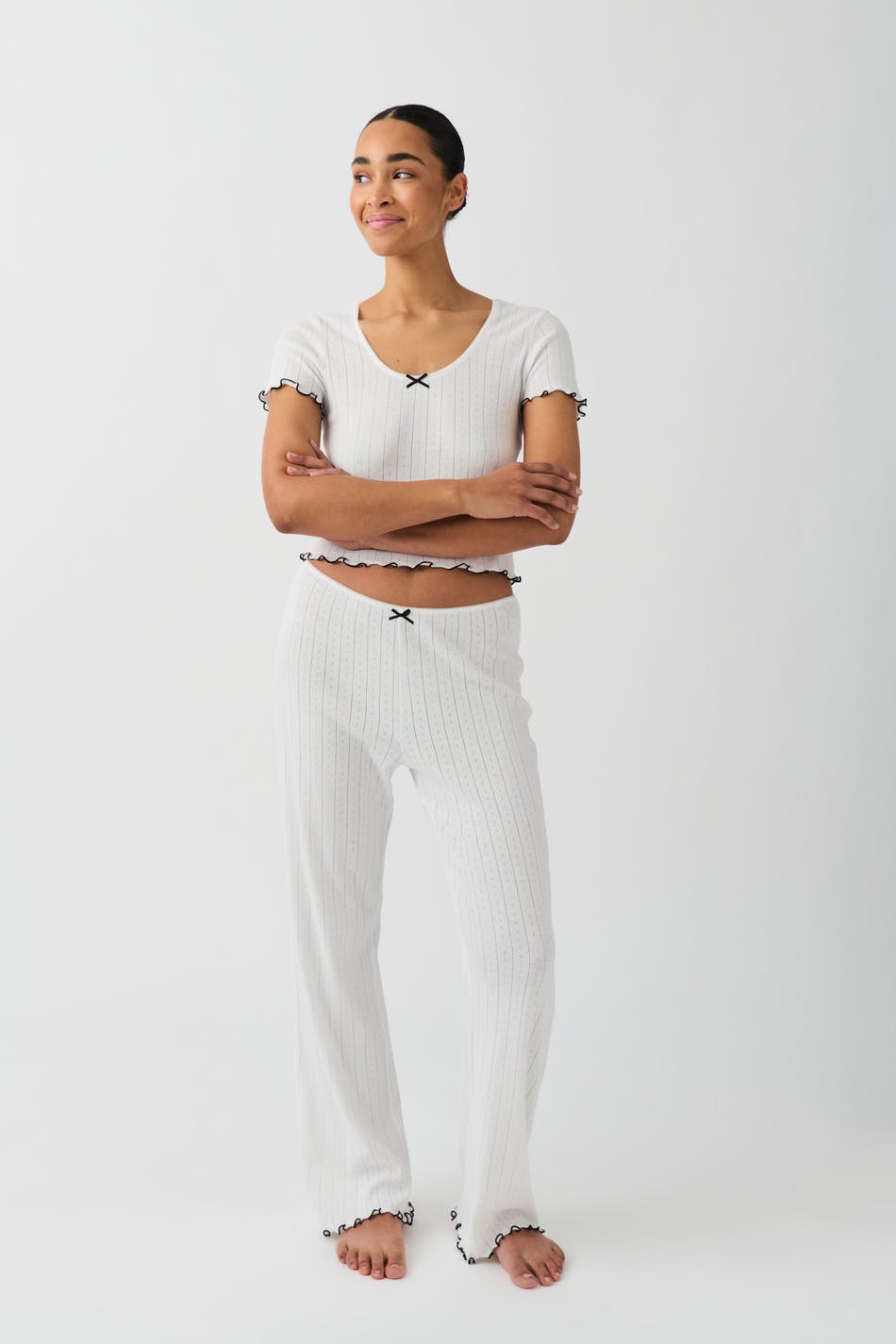 Pointelle pyjamas trousers